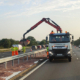 Installing new vehicle restraint system barrier on trunk road