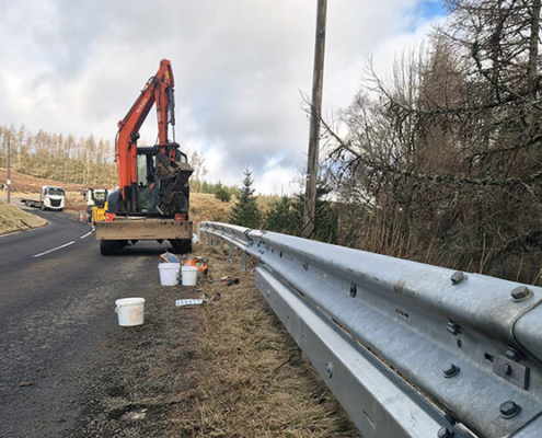 Roadside Barrier Upgrades Near Glenshee